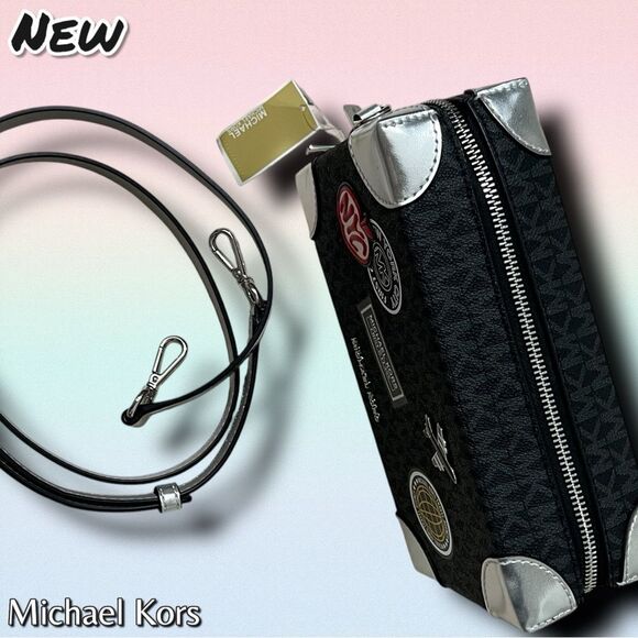 NEW NWT Michael Kors Jeanie Small Trunk Crossbody Purse – NYC Patch Edition - Picture 6 of 12